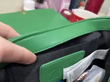 Bolso de hombro con cadena de cuero sintético para mujer, cartera de mano de piel sintética suave, diseño de marca, informal, verde, de alta calidad