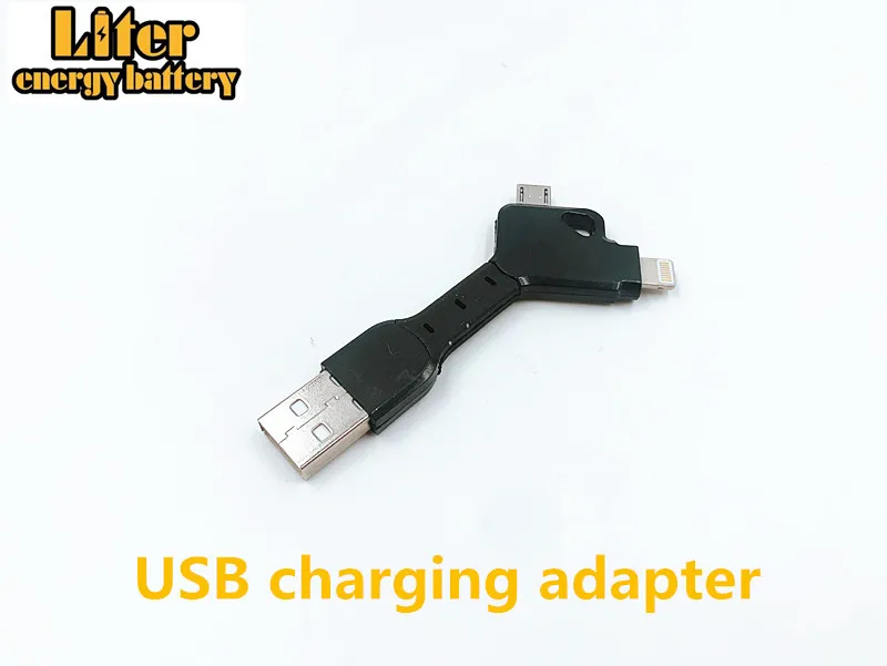 1 шт. 5000 м Мобильный зарядный аккумулятор Micro USB 18650 3,7 в 3500 мАч литий-ионный аккумулятор 4 Светодиодный индикатор power bank - Цвет: Two and one wire