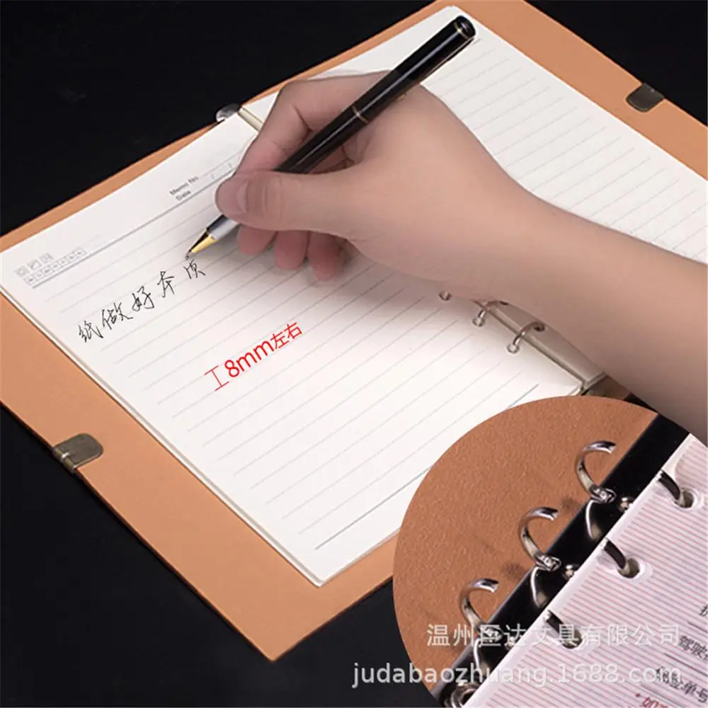 Pu Leather Note Book Cover Spiral Notebook A5 Planner Organizer Notebook Travel Journal Diary 6 Ring Binder Stationery M17F Pu Leather Note Book Cover Spiral Notebook A5 Planner Organizer Notebook Travel Journal Diary 6 Ring Binder Stationery M17F
