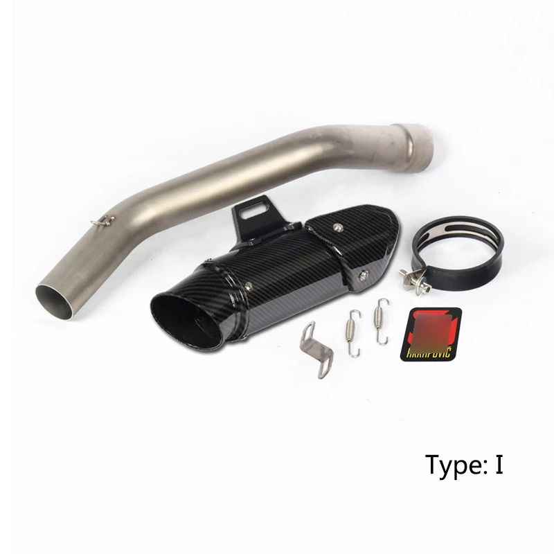 Комплект для выхлопной системы для 2009- Kawasaki ZX6R Ninja ZX636 мотоцикл Mid 51 мм выхлопная труба без дБ убийца удалить Замена катализатора