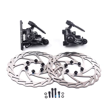 

NUTT Mechanical Road Bike Disc Brake Double Action Flat Mount 140mm 6-Bolts Rotor Bicycle Disc Caliper Front & Rear
