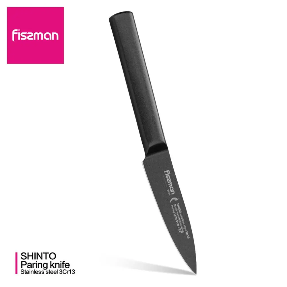 Fissman 3 5 дюймовый нож для чистки овощей Shinto Sereis японский 3cr13 Стальные Кухонные ножи