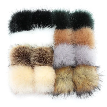 

8cm Fluffy Faux Rabbit Fur Ball Soft Solid Pompom Faux Fur Hairball Ball for Women DIY Bag Jewelry Apparel Sewing Accessories
