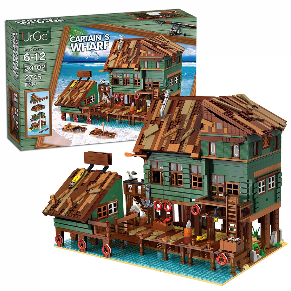 City Streetview Series Hotel Ice Cream Shop Store Flower Corner Mall CAFE Library Building Blocks Bricks Toys For Kids Gifts 21 Hab648a63fdb54afba15cf22f9c0f0675a