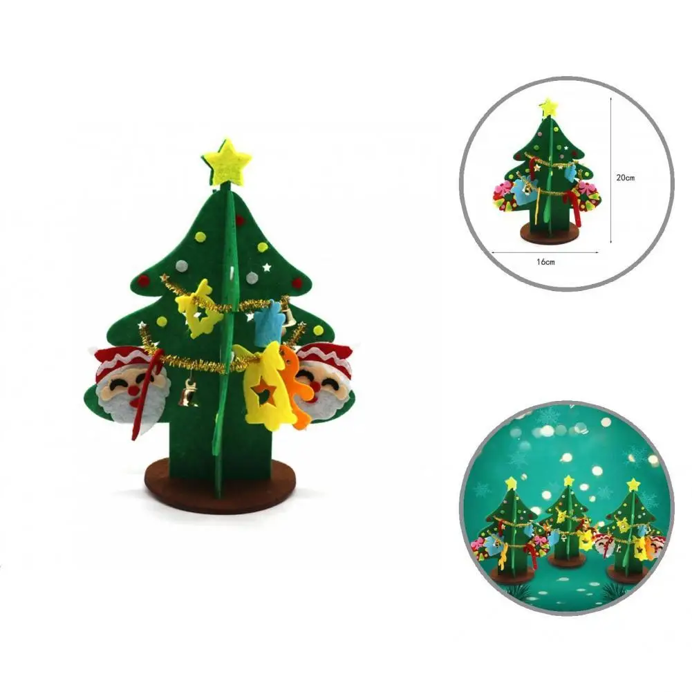 Fabric Handcraft Set Eye catching Useful Decor Supplies 3D Christmas