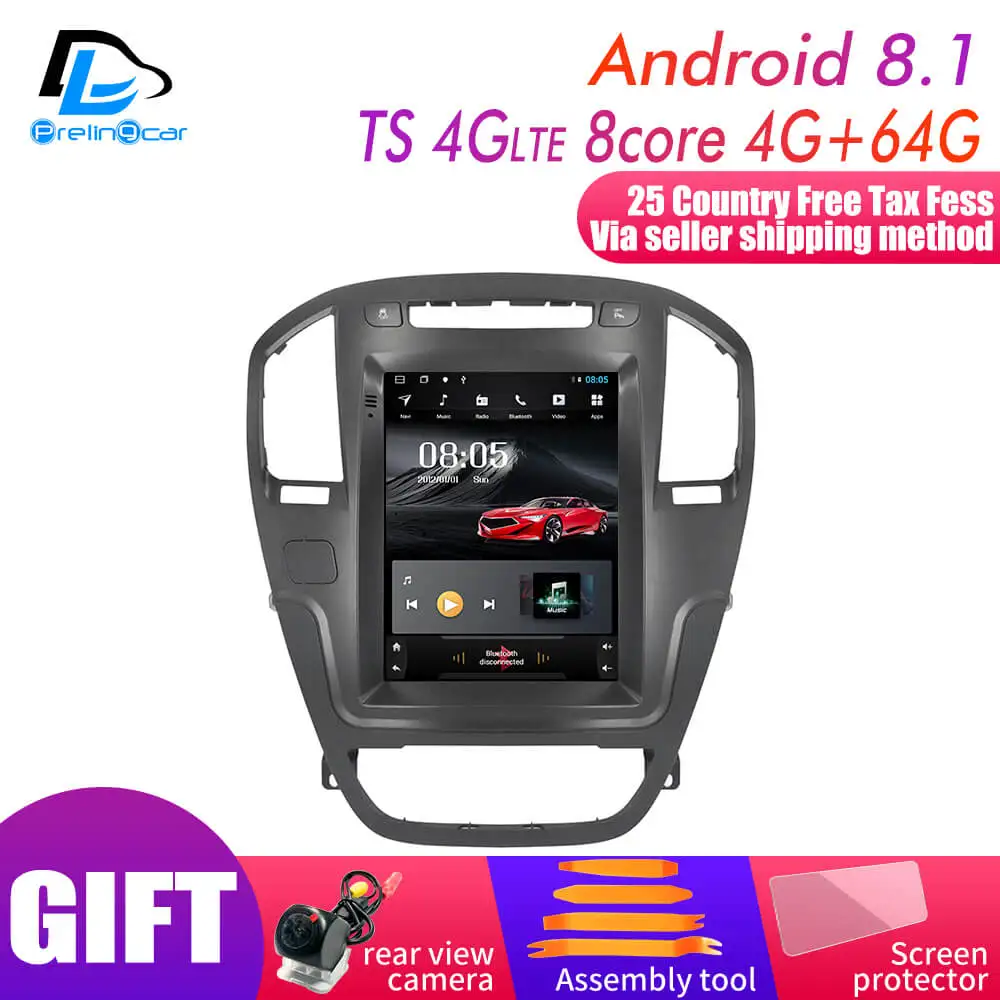 TS-4G 4G64G An8.1 Вертикальный экран android 9,0 система автомобиля gps Мультимедиа Видео Радио плеер в тире для opel insignia автомобиля navigaton стерео - Цвет: TS-4G 4G64G An8.1