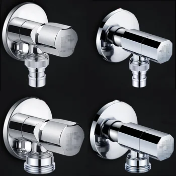 

G1/2 Automatic Drum Washing Machine Brass Faucet Bathroom 4′/6′ Single Cold Angle Valve Tap Household Balcony Mop Pool Bibcock