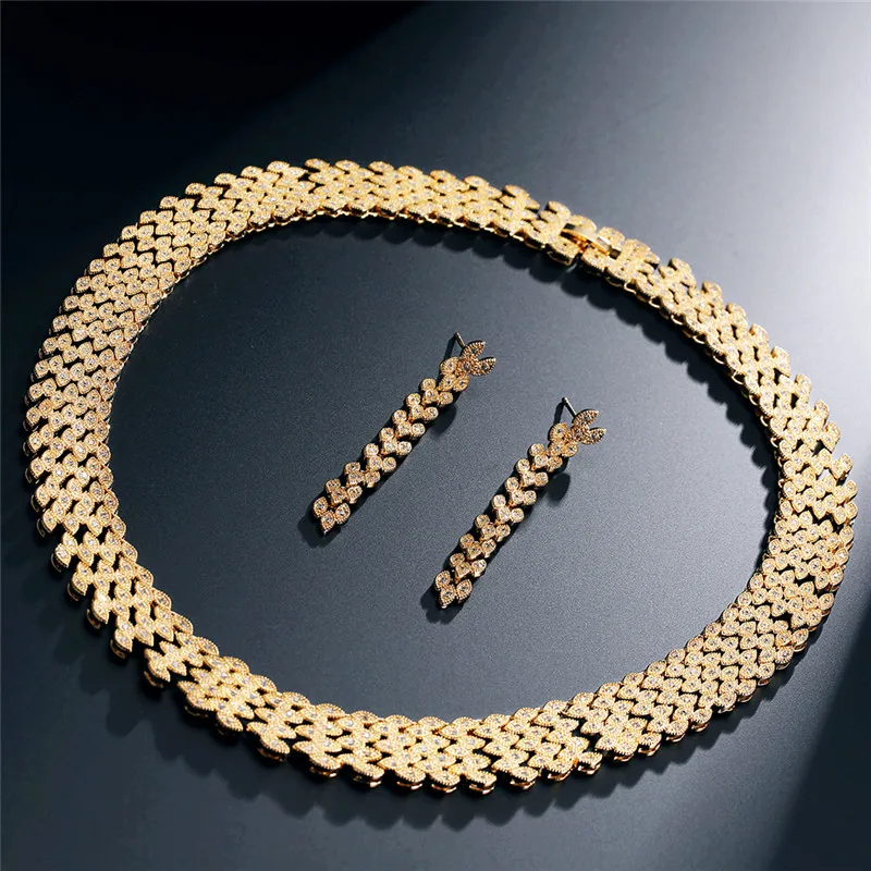 UILZ, классический дизайн, ювелирные наборы, включая CZ серьги и ожерелье, набор для женщин, юбилей, бижутерия, опт, US242 UILZ, классический дизайн, ювелирные наборы, включая CZ серьги и ожерелье, набор для женщин, юбилей, бижутерия, опт, US242