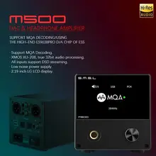 SMSL M500 MOQ USB ЦАП усилитель для наушников ES9038PRO чип RCA оптический Caoxial аудио декодер усилители DSD мини XMOS XU-208