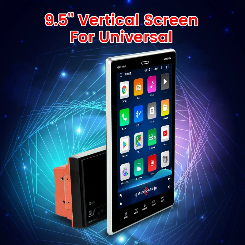 Vertical Tesla Style 9.5inch 2 Din Android 10.0 Car Radio For VW Skoda Seat GPS Auto Audio System Stereo Player Rotatable | Автомобили и