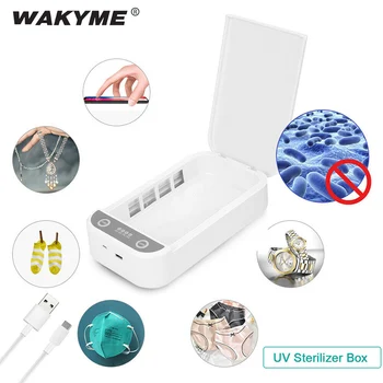 

WAKYME 5V UV Light Sterilizer Box UVC Phone Sterilizer Jewelry Watch Mask Cleaner Personal Sanitizer USB Ultraviolet Disinfector