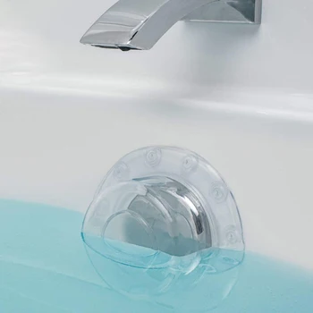 

PVC Bath Overflow Drain Cover Anti-overflow Bathtub Tray Stopper Add Extra Inches Water for Tub Warmer