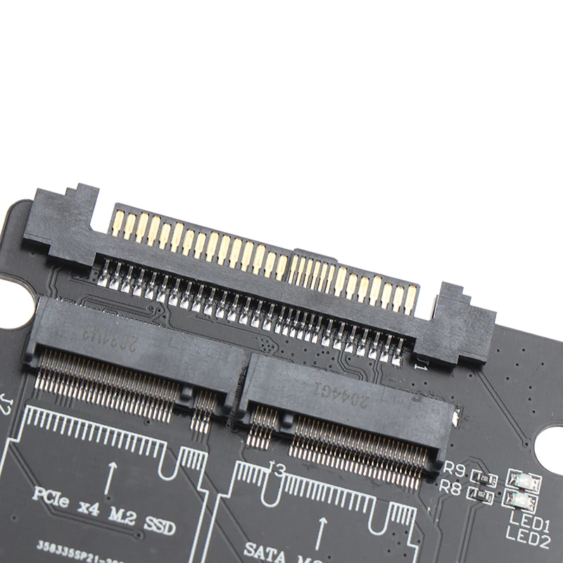 Adattatore M.2 NGFF A SATA 6Gbps, Scheda Di Espansione Per SSD 22Pin, Nero, Plug And Play Per Win E Mac - 3