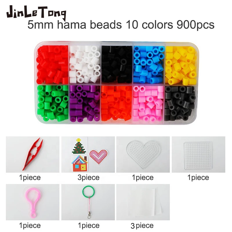 JINLETONG 900 шт. Hama бусины 5 мм для детей железные Diy 3d Пазлы высококачественный подарок
