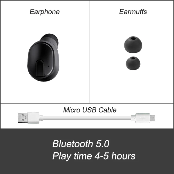 UBeamer M9 Беспроводные Bluetooth 5,0 высокочувствительные наушники водонепроницаемые с шумоподавлением для Xioami samsung iPhone - Цвет: M9