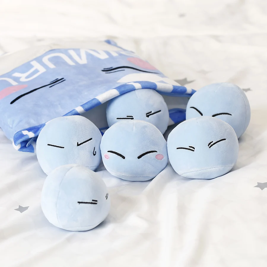6pcs Rimuru Tempest That Time I Got Reincarnated as a Slime Pillow Cute Penguin Throw Mini Different Emotion | Дом и сад