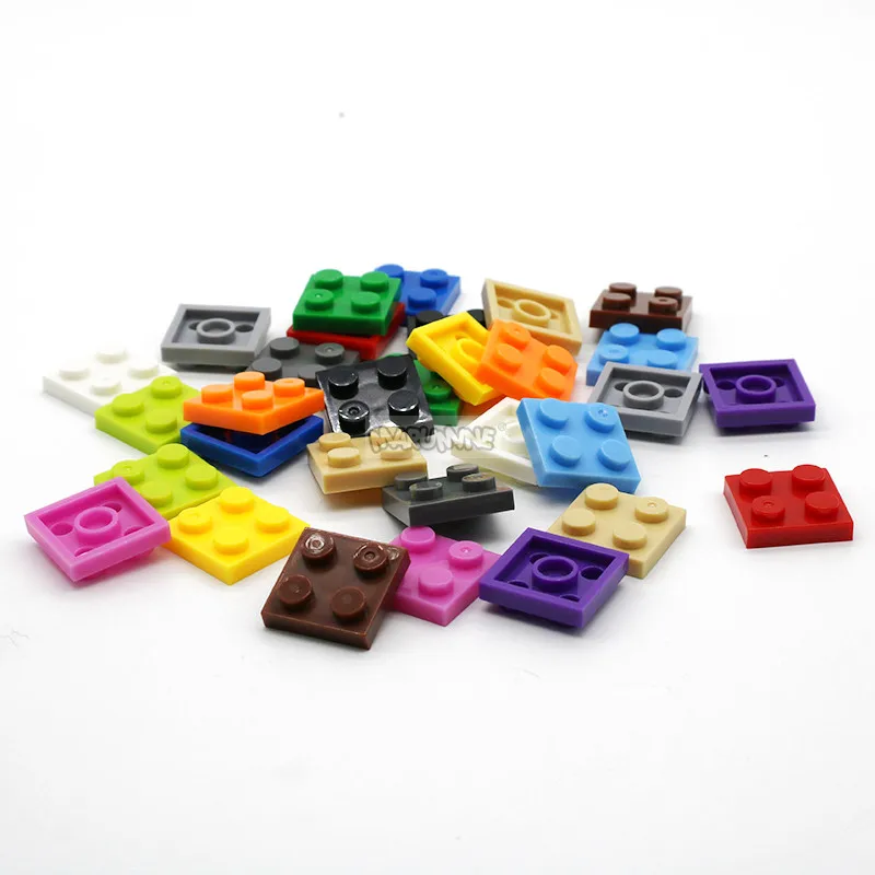 MARUMINE 300 шт./лот 2x2 пластина DIY строительные блоки игрушки конструкторы MOC