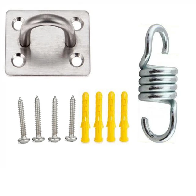 Hammock Bracket Suspension Hook Sex Swing Hanger Buckle Ceiling Mount Kit Accessories For Hanging Chair Gym Fitness Aerial Yoga combination S