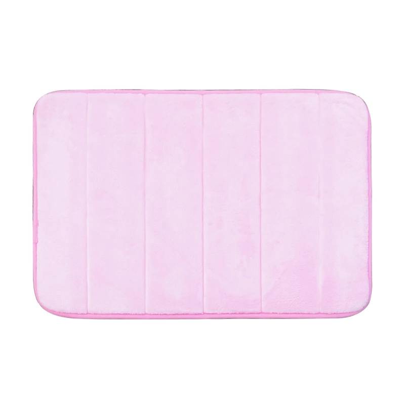 PINK TONGDI коврик для ванной комнаты абсорбирующий коврик узор коралловый бархат мягкий душ эластичный абсорбирующий нескользящий Декор для гостиной кухни - Цвет: PINK