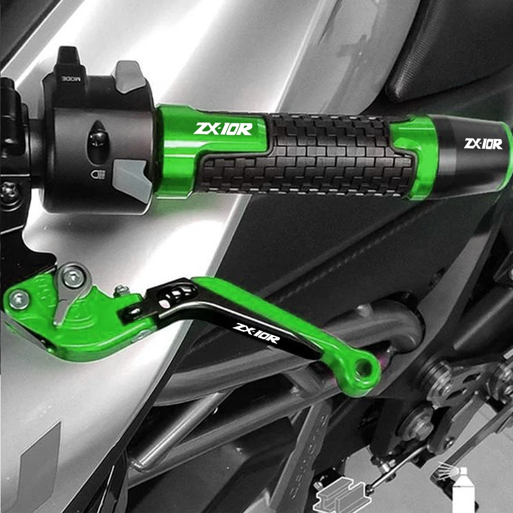For KAWASAKI ZX10R 2004 2005 ZX 10R 10 R zx10r zx 10r r Motorcycle 7/8”22mm Hand Grips Handlebar Handles Grip Ends Plug | Автомобили и