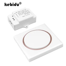 433 МГц AC 85 в 110 В 220 В пульт дистанционного управления настенный переключатель панели реле 1CH приемник модуль беспроводной переключатель с обучающим функциональным