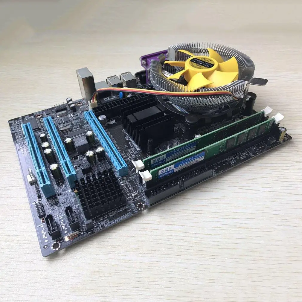 Computer Motherboard With Quad Core 2.66G CPU i5 Core + 4G Memory + Fan Lot HK