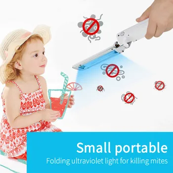 

Foldable Handheld UV Germicidal Lamp Disinfection Lamp Portable Home Travel 2W for home outdoor Protect health UV Lamp 2020