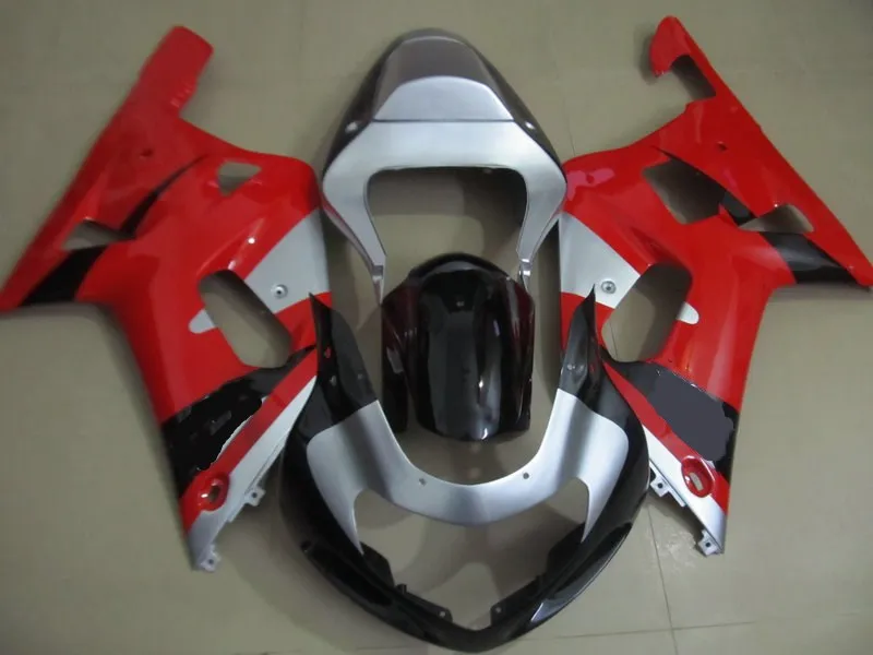 Комплект обтекателей под заказ для GSXR600 750 K1 01 02 03 GSXR 600 2001 2002 2003 ABS Красный