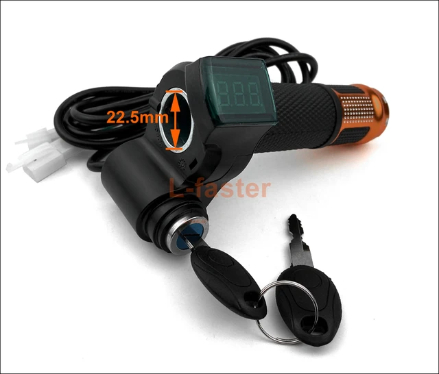 L-faster 36V48V 1000W UNITEMOTOR Brushed Motor MY1020 with Controller and  LED Throttle Electric Motorcycle MX500 Upgraded Engine Kit (36V Pedal kit)