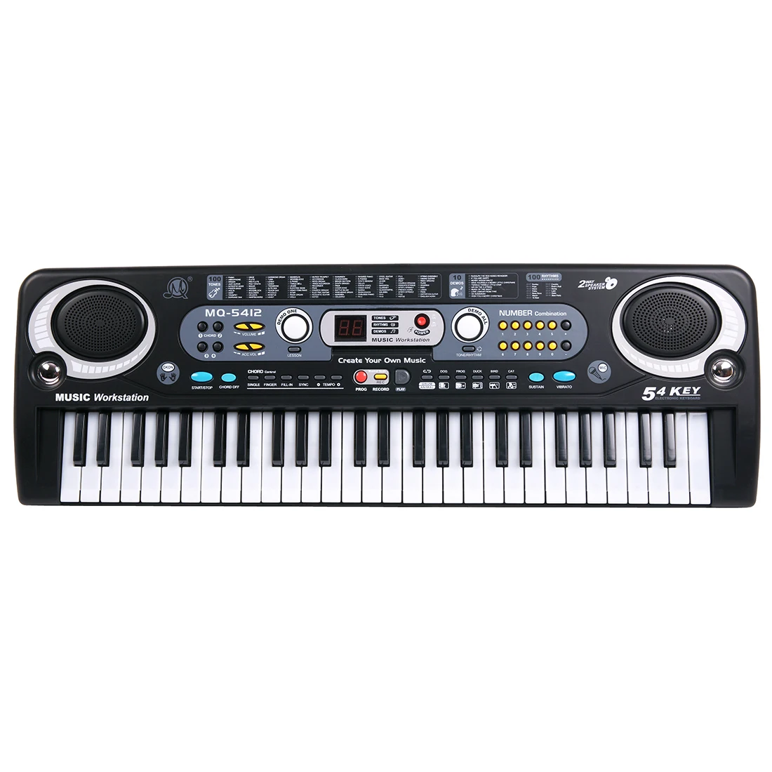 

Beginner 54 Key Electronic Keyboard Piano with Microphone Early Education Puzzle Musical Toy for Children