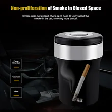 Прямая поставка портативный автомобильный пепельница для сигарет Авто Грузовик Светодиодный пепельница с Campass V-Best