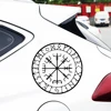 30635# Viking Protection Runes Vegvisir Compass Meval car sticker reflective decal waterproof stickers on rear bumper window ► Photo 2/6