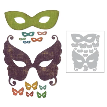 

2020 New Halloween Background Metal Cutting Dies and Mask Die Cut Scrapbooking For Crafts Card Paper Making No Stamps Sets