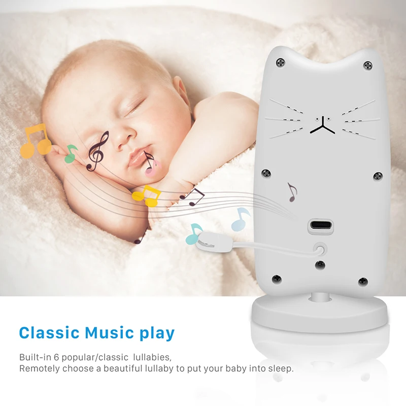 BESDER 2.4 Inch LCD Display Baby Monitor 2.4G Wireless IR Night Vision Infant Mini Camera To Surveillance Your Child