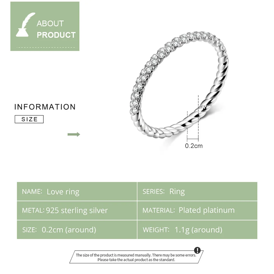 Bamoer Свадебные обручальные ювелирные изделия прозрачные CZ 925 пробы серебряные кольца для женщин высокое качество Роскошные Anel SCR624