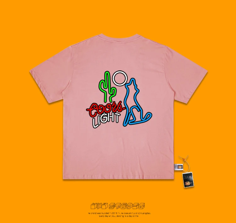 Electric Syllable Dj Kanye Than Primary Section Hand Evil Do Cactus Doodle Cartoon Series Style Bf Wind T Shirt Men And Women