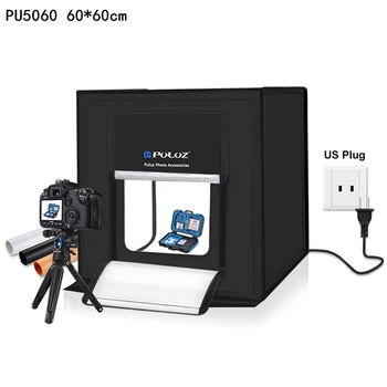 

PULUZ 60*60cm 40*40cm Light Box Mini LED Photo Studio Soft Box Photography Boxes Foldable Softbox Lighting Studio Shooting Tent