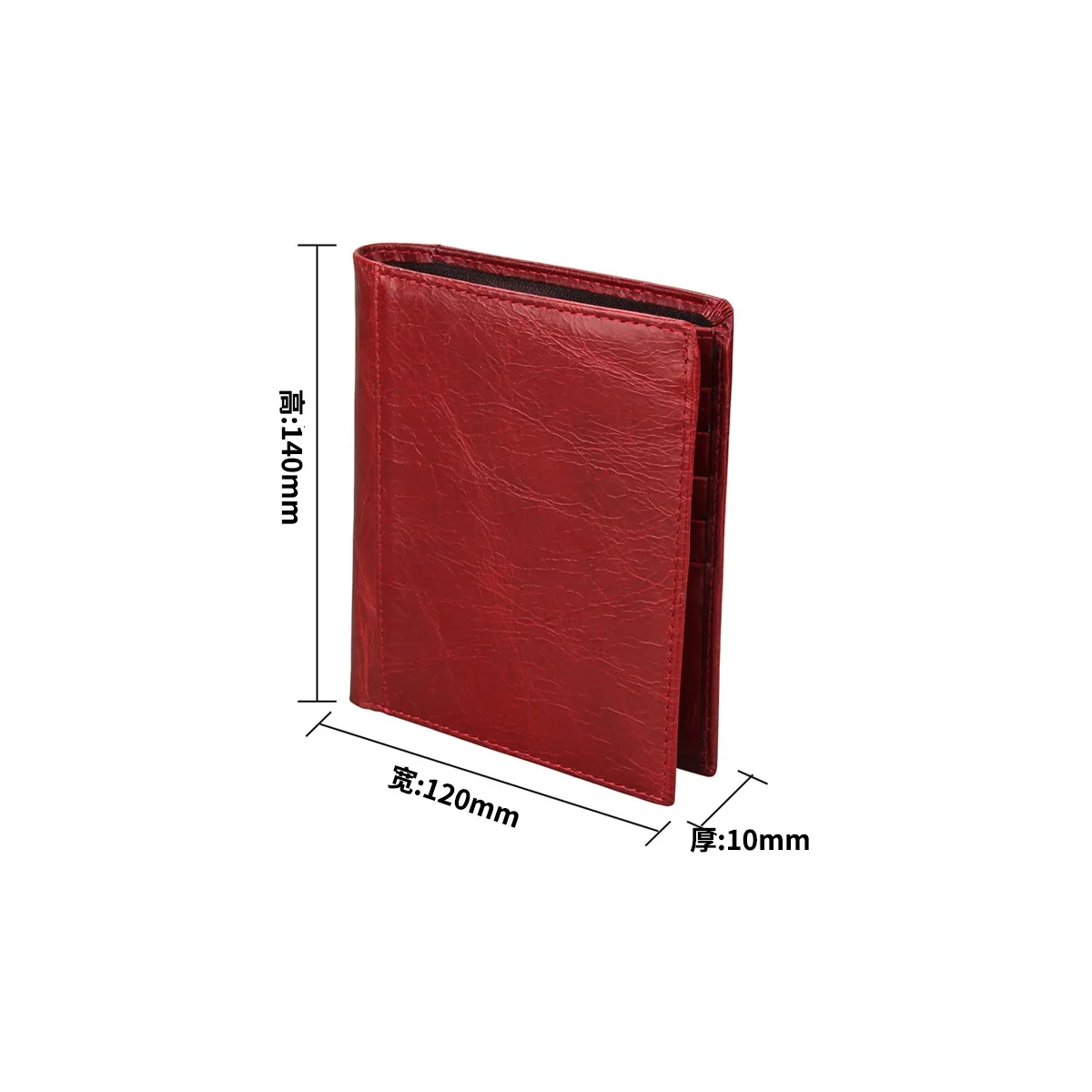 Genuine Leather Passport Cover Men Women Bifold Clutch Purse Business ID Credit Card Holder Wallet GLWW07