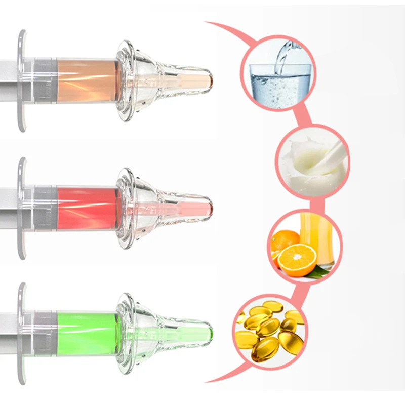 Baby Silicone Drug Feeder Syringe Type Mills Nipple Medicine Feeder On Both Sides Of The Liquid Feeding Device Baby Food Mills