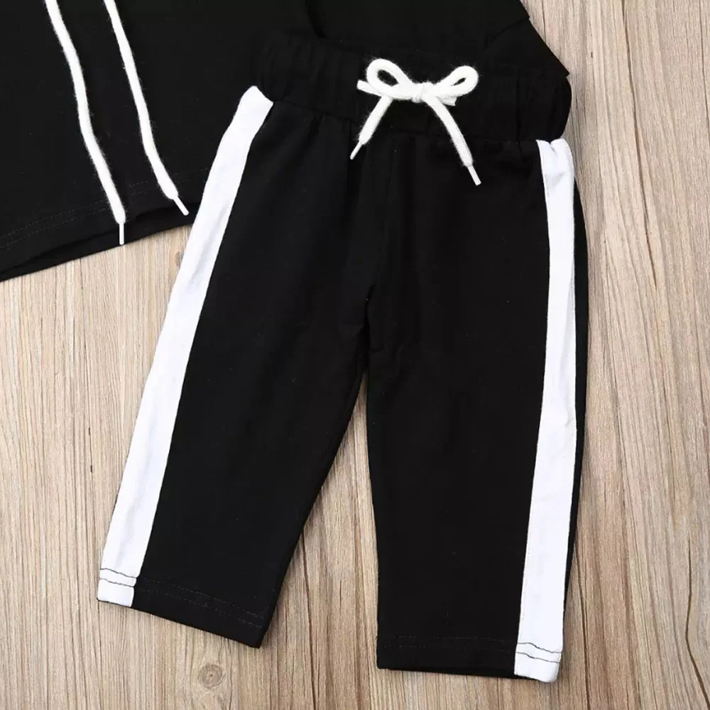 2PCS Baby Infant Girl Newborn Clothes Sequins Wing Hooded Tops Pants Kids Warm Clothes Outfits Tracksuit Children Streetwear