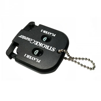 

Golf Square Scorer Golf Double-Sided Small Scorer Golf Counter Key Chain