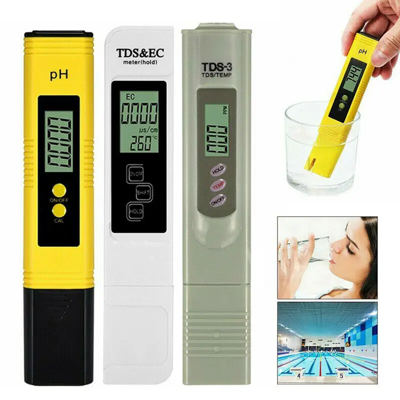 LCD Digital Electric PH Meter Tester Hydroponics Aquarium Water Test Pen UK 