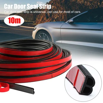 

10M Universal Accessories For Car Door Seal Strip Waterproof EPDM Window Edge Self Adhesive Windproof Dustproof Shock Absorbing