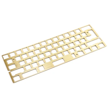 

Mechanical Keyboard Cnc 60 Brass Positioning Plate Support ISO ANSI for GH60 Pcb 60% Keyboard DIY