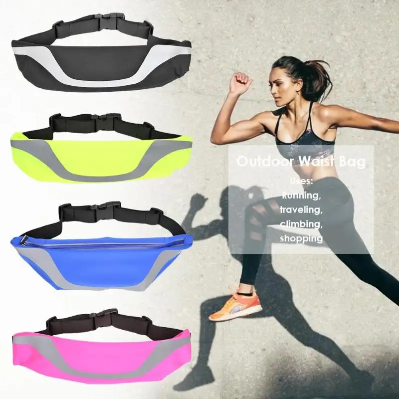 Waterproof Large Capacity Camping Riding Waist Fanny Packs Women Men Outdoor Sports Reflection Belly Bag Mobile phone bag