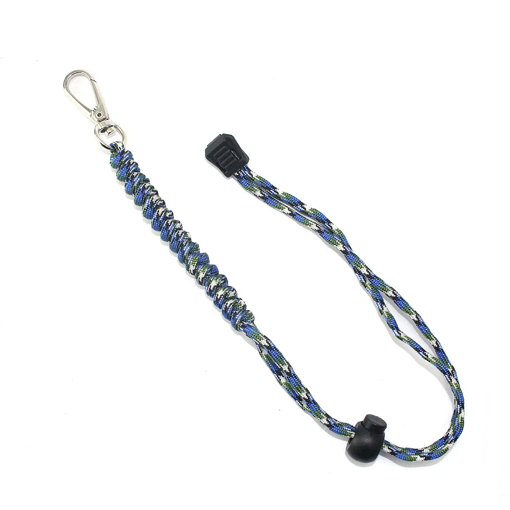 

Multi-functional Outdoor Travel Lanyard xiang ji sheng Umbrella Rope Weaving Flashlight Key Pendant