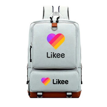 

LIKEE APP Backpack Boys and Girls Fashion Backpacks Teenage Travel Backpack with New Likee Pattern Cool Schoolbag