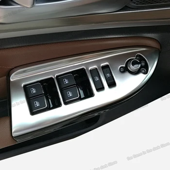 

Lsrtw2017 for Changan Cs95 Car Window Lifter Panel Trims Interior Accessories Chrome 2017 2018 Stainless Steel