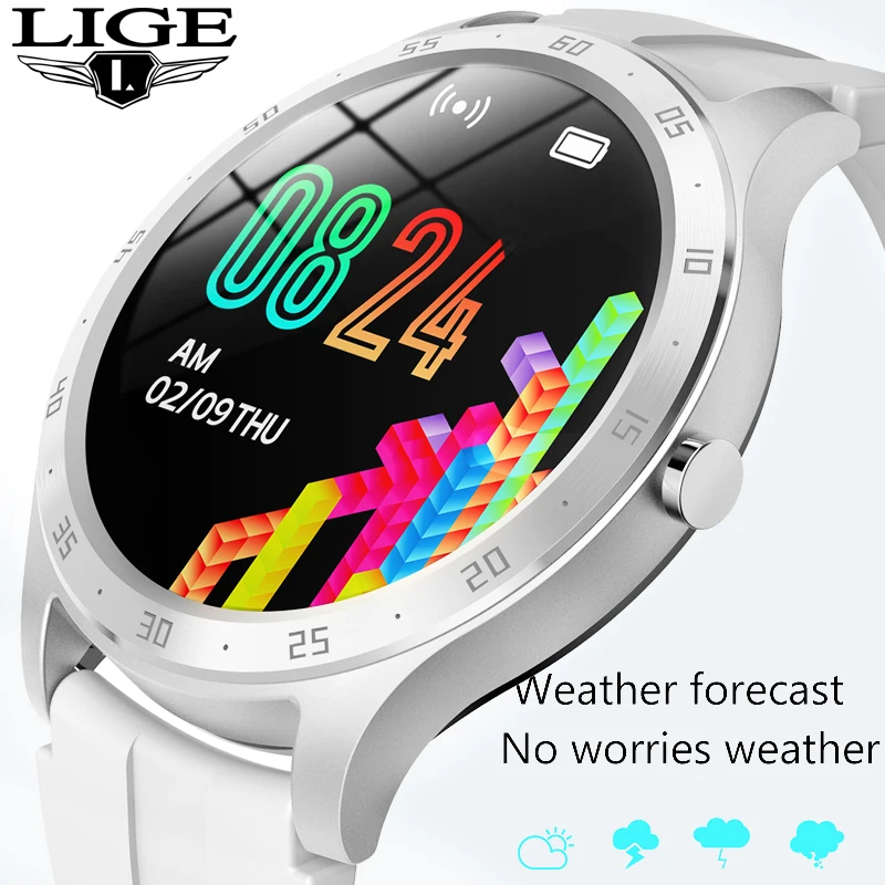 

LIGE New Smart Watch Men's Women's Sports Heart Rate Tracking Fitness Tracker Waterproof Smart Watch Men's Women's Watch Android