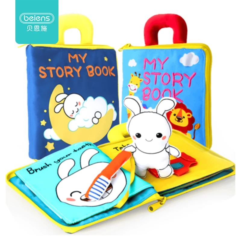 Beiens 3D игрушки для детей книжки малышей книги на русском языке мягкие